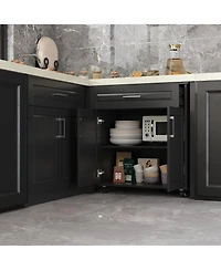 Homsee Kitchen Island with Wheels, Hidden Trolley, Metal Handle,Kitchen Island Storage Table with Sockets