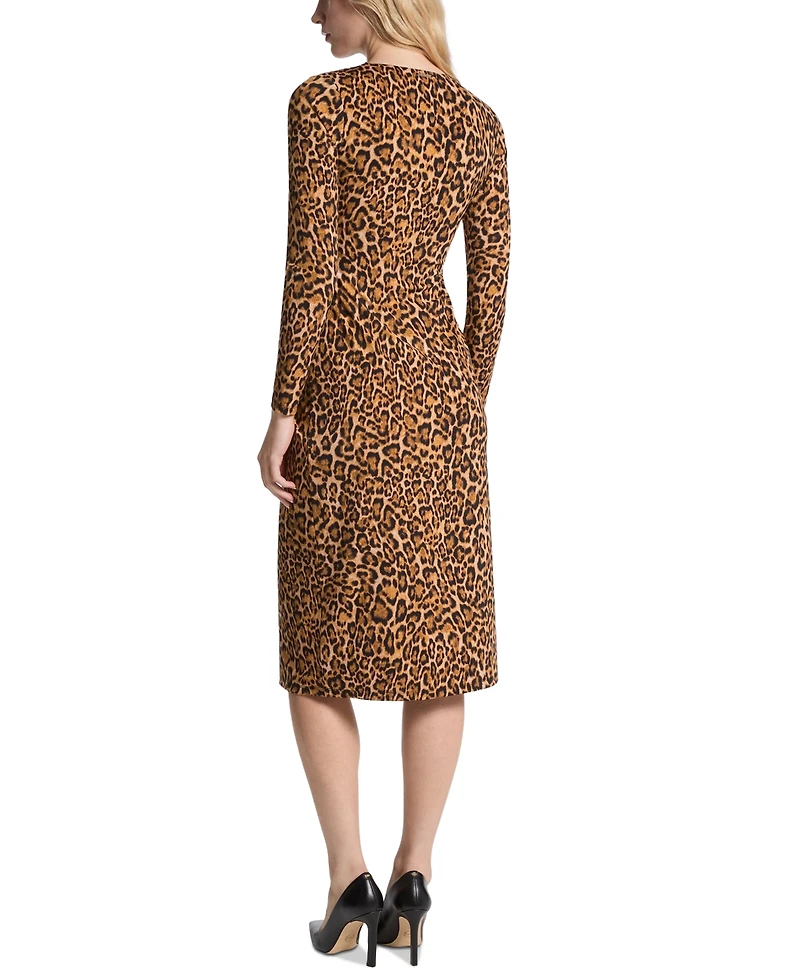 Michael Kors Women's Wildcat Zipped Midi Dress