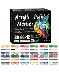 Htutwoo Colors Markers Double Headed School Back-To-School Season For Coloring Books For Students And Adults Halloween Christmas Gifts