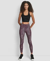 Dkny Sport Women's Printed High-Waist 7/8 Tights
