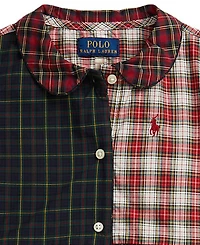 Polo Ralph Lauren Girls 2T-6X Plaid Poplin Shirtdress