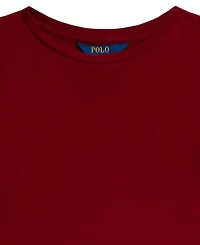 Polo Ralph Lauren Girls 7-16 Long Sleeves Ruffled Ribbed Dress