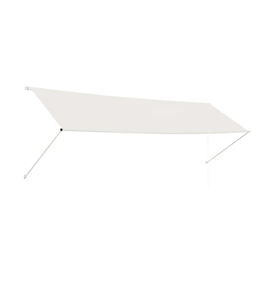 vidaXL Awning Cream Steel frame and 100% polyester fabric with Pa coating