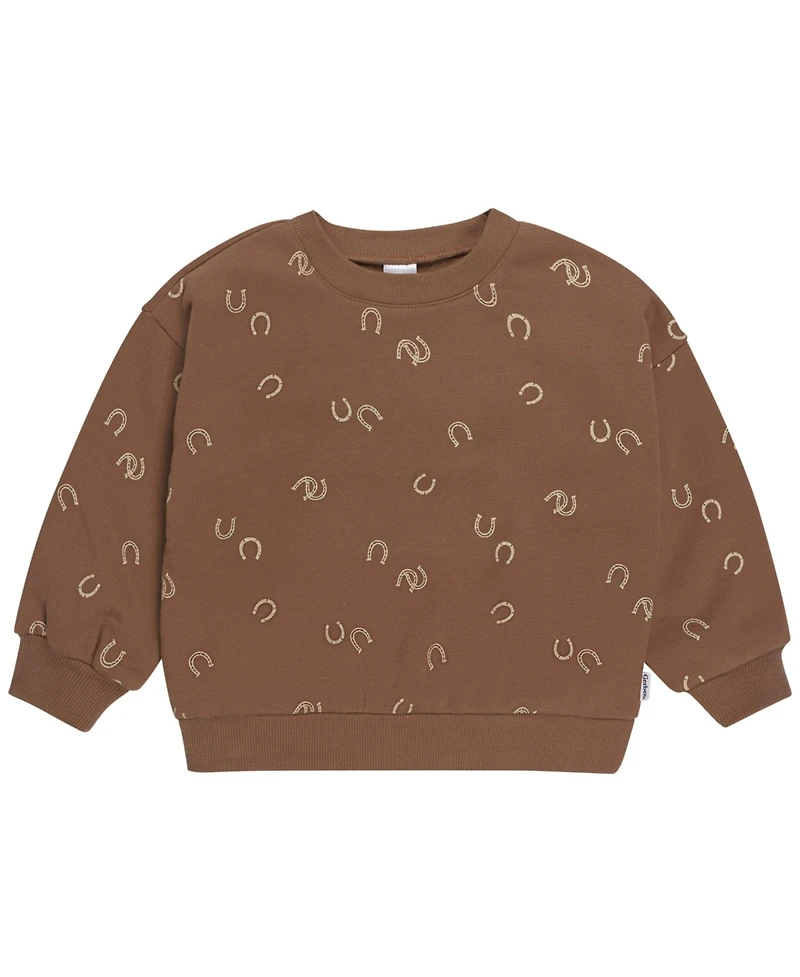 Gerber Baby Boys 2-Piece Fleece Outfit Set, Brown Horseshoe, 0-3 Months
