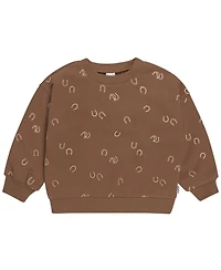 Gerber Baby Boys 2-Piece Fleece Outfit Set, Brown Horseshoe, 0-3 Months