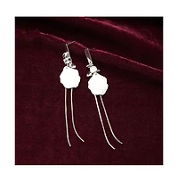 Sohi Petal Chain Drop Earrings