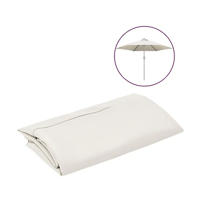 vidaXL Replacement Fabric Sand white 100% polyester Large