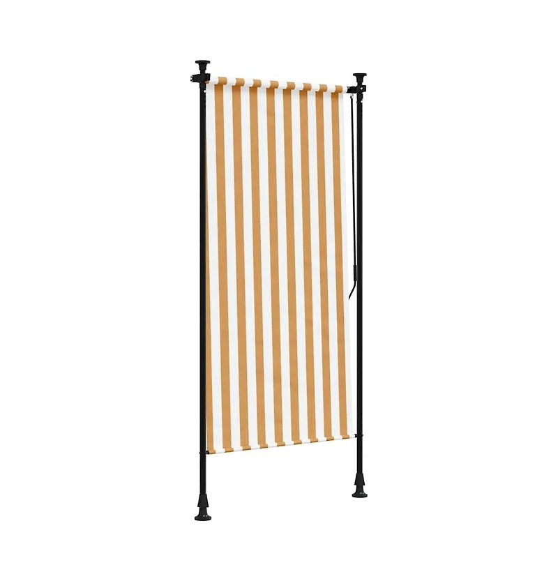 vidaXL Outdoor Roller Blind Orange, White, Anthracite