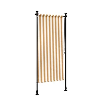 vidaXL Outdoor Roller Blind Orange, White, Anthracite