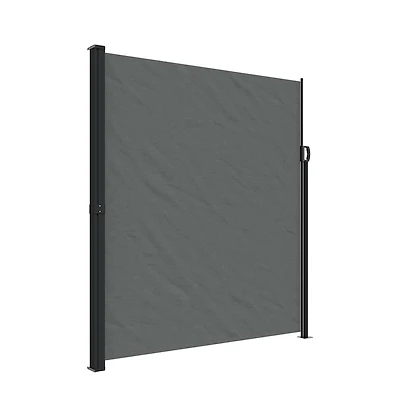 vidaXL Retractable Side Awning Anthracite