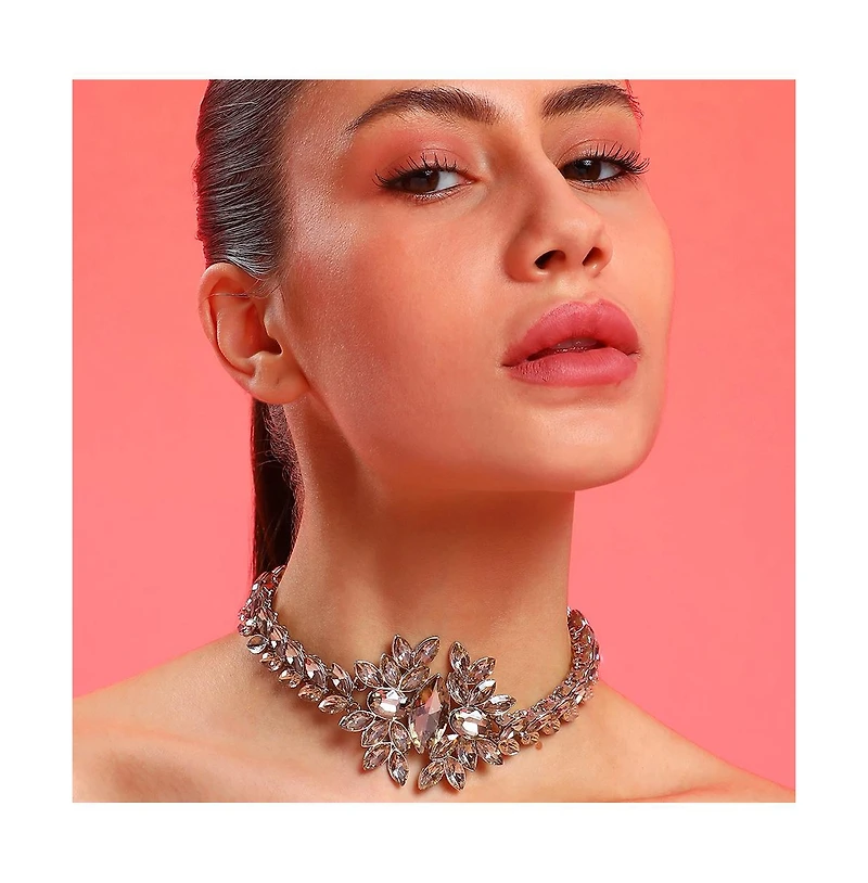 Sohi Women's Marquise Statement Necklace