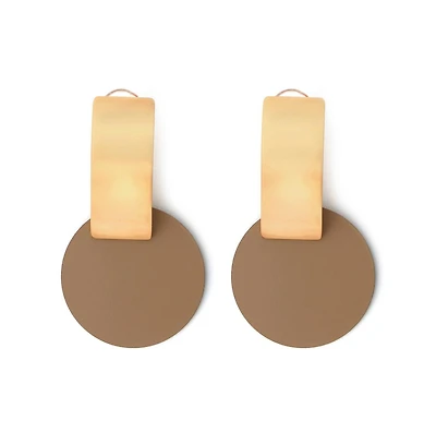 Sohi Women's Gold Plated Designer Drop Earrings