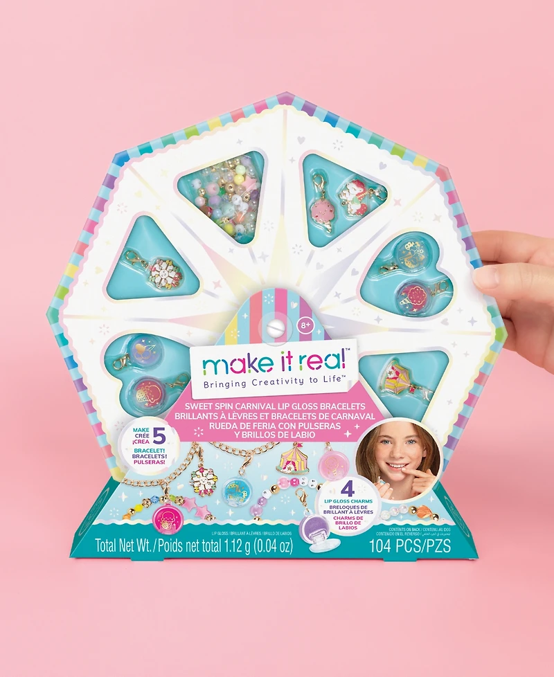 Make It Real Sweet Spin Carnival Lip Gloss Bracelets