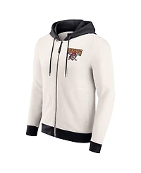 Fanatics Men's Cream Pittsburgh Pirates Polar Fleece Full-Zip Hoodie