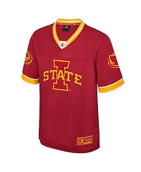 Colosseum Men's Cardinal Iowa State Cyclones Nothing But The Hits Football Jersey