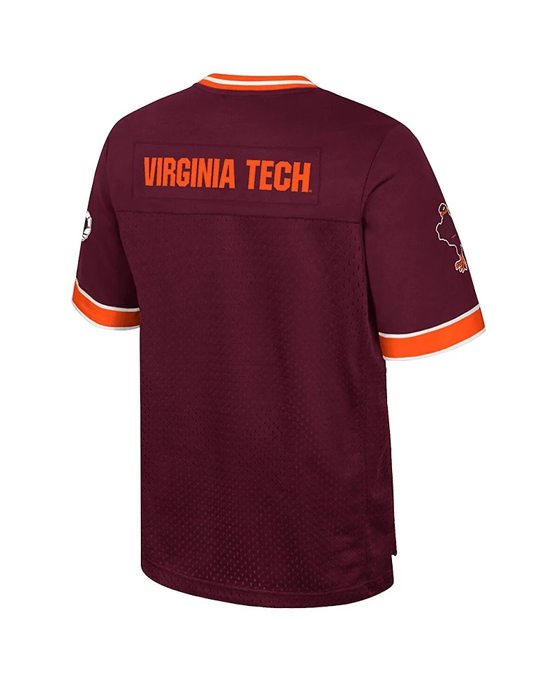 Colosseum Men's Maroon Virginia Tech Hokies Nothing But The Hits Football Jersey