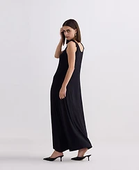 Reistor Women's Shoulder Tie-Detail Maxi Dress