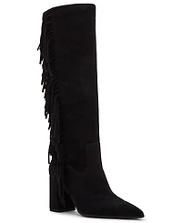 Madden Girl Women's Shakke Knee-High Fringe Dress Boots