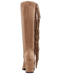 Madden Girl Women's Shakke Knee-High Fringe Dress Boots