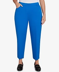 Alfred Dunner Plus Barcelona Stretch Ponte Knit Short Length Pant