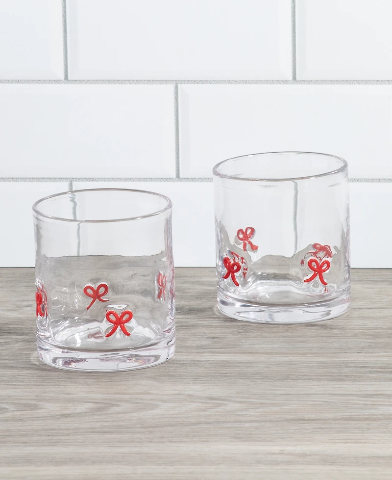 Thirstystone Bow Icon Glasses, Set of 2