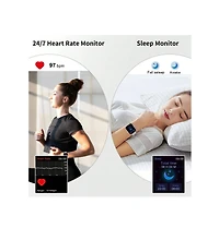 Ruxing Smart Smart Watch, 2024 Fitness Tracker Watch For Men Women, 1.69'' Touch Smartwatch Fitness Watch With Heart Rate Monitor/Pedometer/Sleep Moni