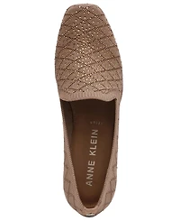 Anne Klein Women's Wendell-c Rhinestone Wedge Loafers