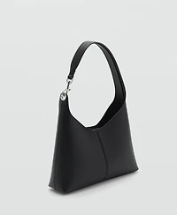 Mango Women's Metallic Detail Shopper Bag