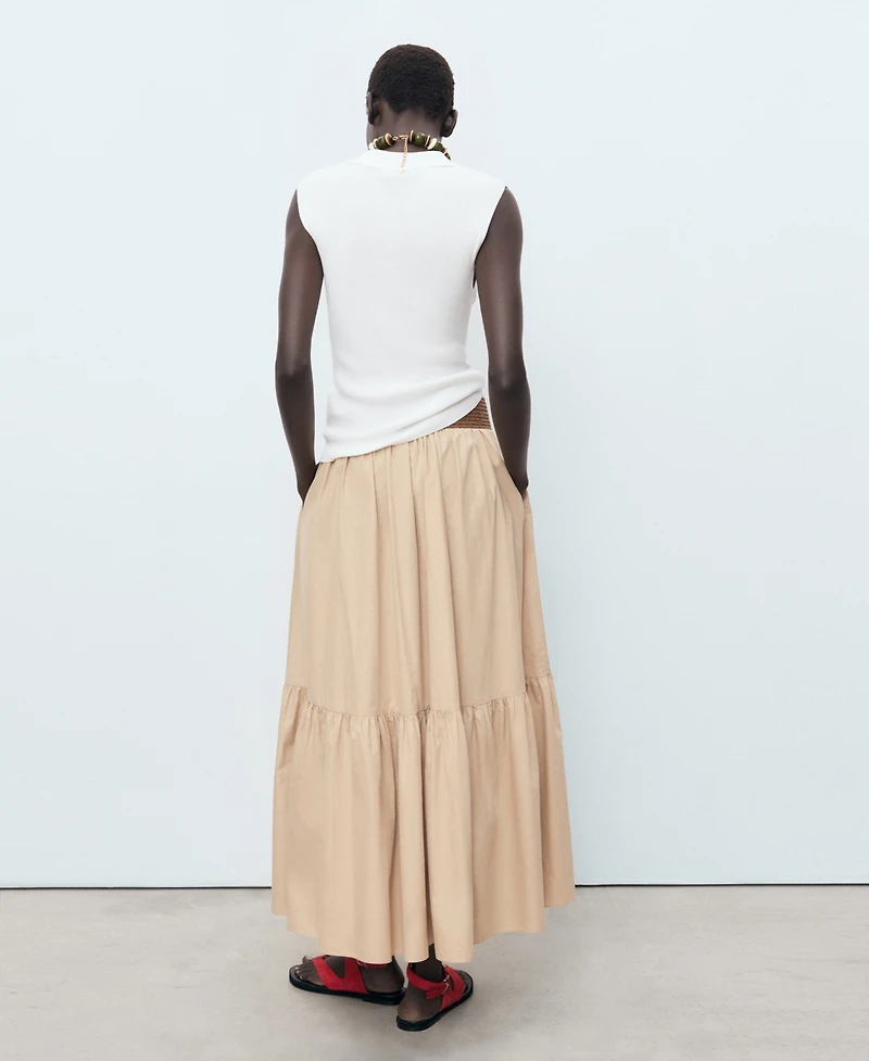 Mango Women's Polo-Neck Knitted Top