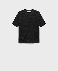 Mango Women's Short-Sleeved Lurex Sweater