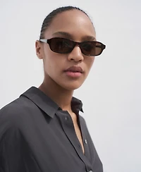 Mango Women's Oversize Flowy Shirt