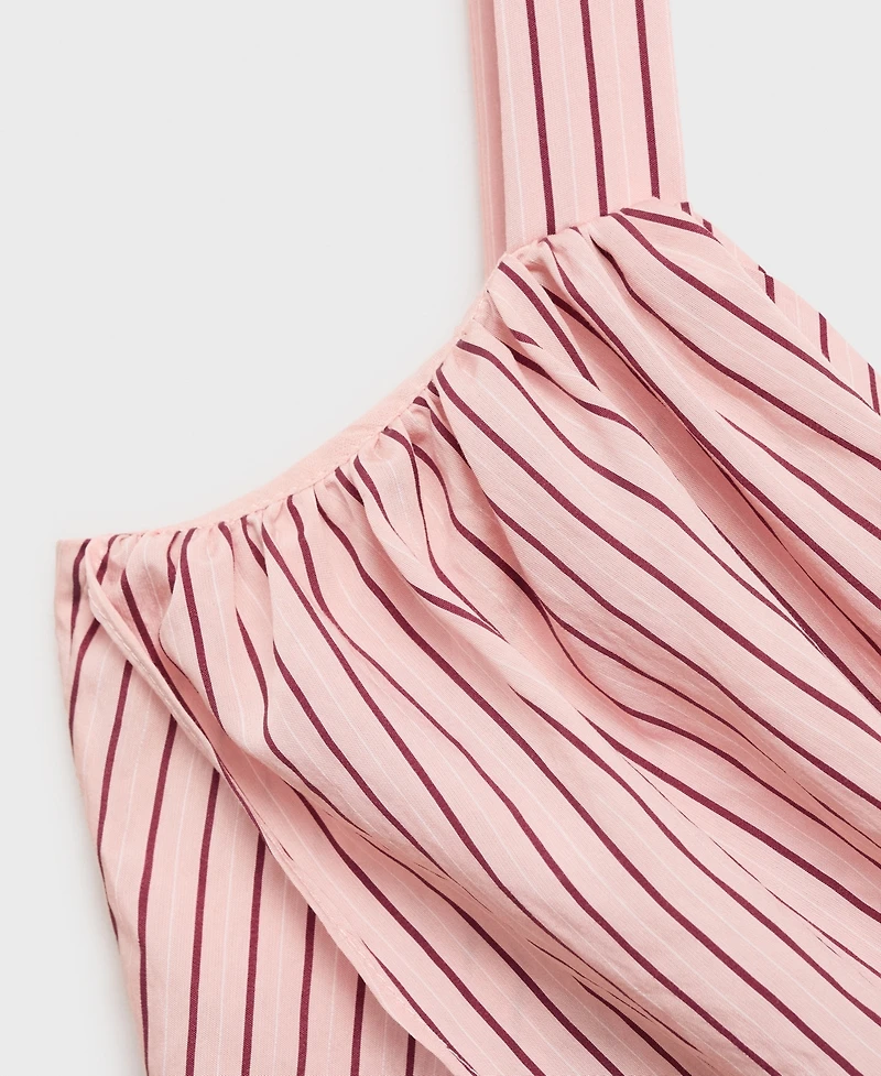 Mango Women's Striped Wrap Dress
