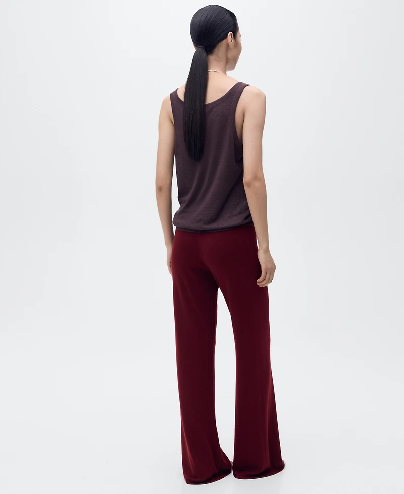 Mango Women's Straight Knitted Pants