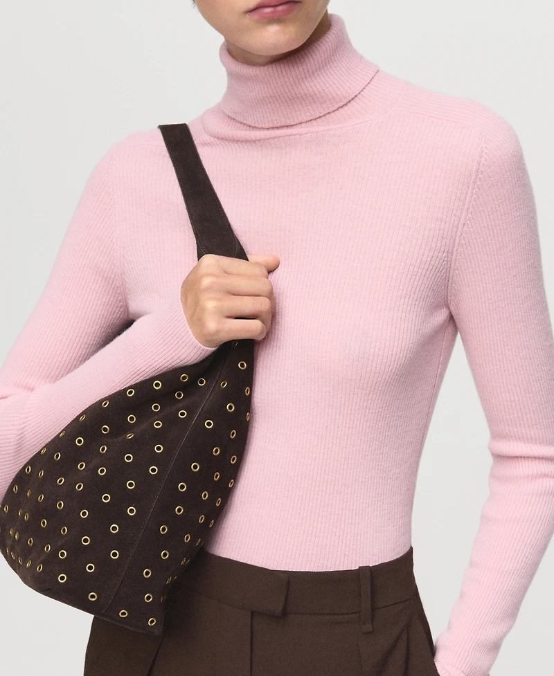 Mango Women's Turtleneck Wool Sweater