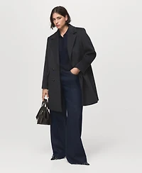 Mango Women's Double-Breasted Wool Coat