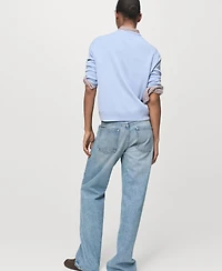 Mango Women's Combined-Design Sweater