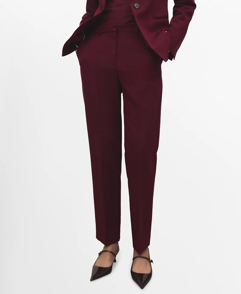 Mango Women's Straight Suit Pants