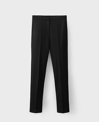 Mango Women's Straight Mid-Rise Pants