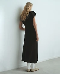 Mango Women's Flared Knitted Skirt