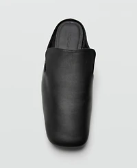 Mango Women's Leather Square-Toe Shoes