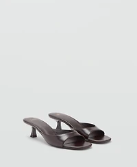 Mango Women's Kitten Heel Sandals