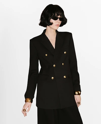 Mango Women's Double-Breasted Blazer