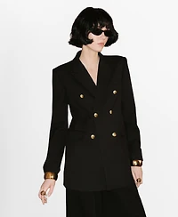Mango Women's Double-Breasted Blazer