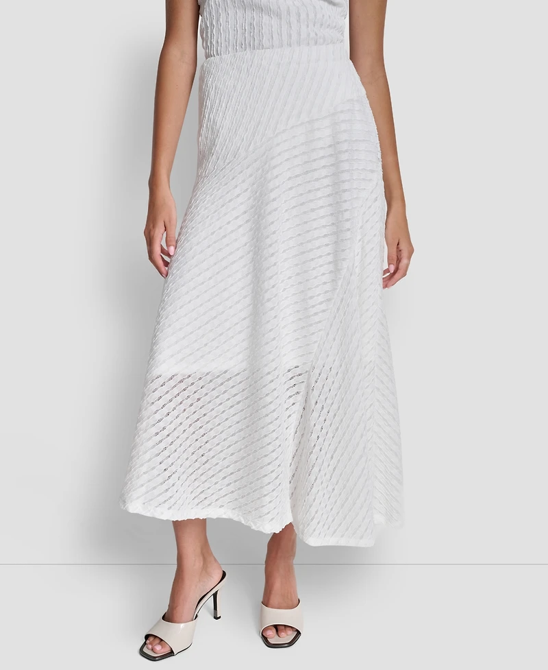 Dkny Women's Textured A-Line Pull-On Skirt
