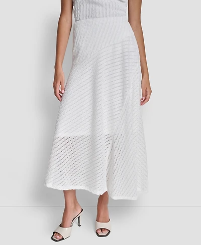 Dkny Women's Textured A-Line Pull-On Skirt