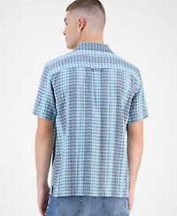 Sun + Stone Men's Short-Sleeve Cotton Driver Shirt, Macy's Exclusive