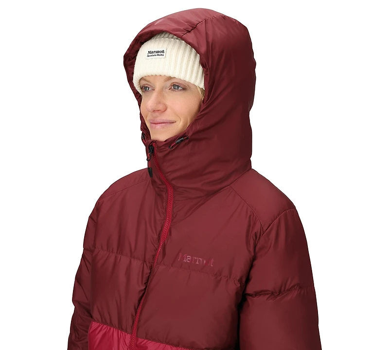 Marmot Women's Guides Big-Baffled Puffer Hooded Jacket