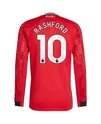 Adidas Men's Marcus Rashford Red Manchester United Home 2025/26 Replica Player Long Sleeve Jersey
