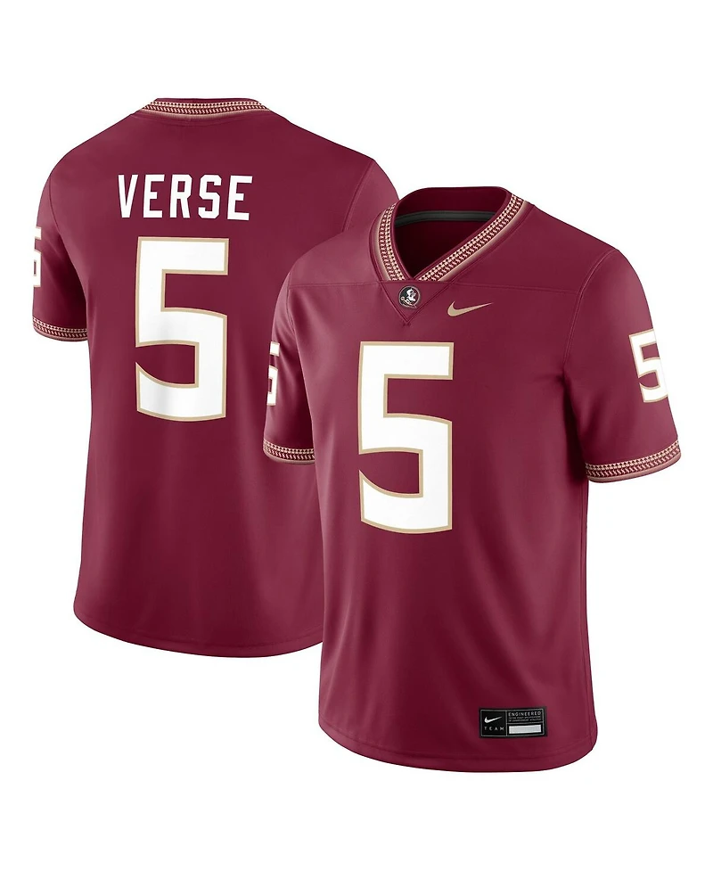 Nike Men's Jared Verse Garnet Florida State Seminoles Player Game Jersey