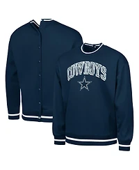 G-iii Sports by Carl Banks Men's Navy Dallas Cowboys Adaptive Blocker Fleece Pullover Sweatshirt